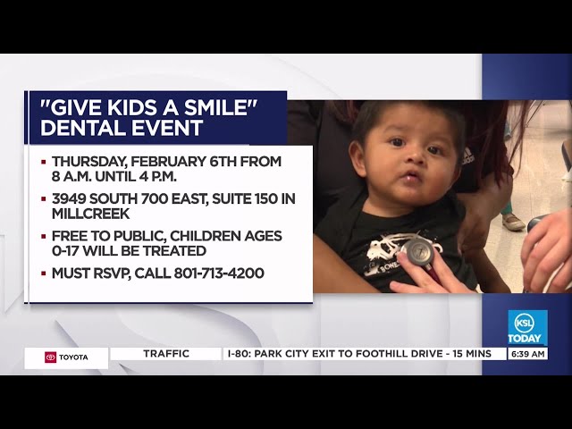 Give Kids a Smile seeks to help kids who don't visit a dentist as much as they should