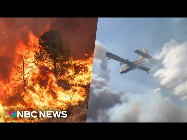 Air attack used against new wildfire near Los Angeles