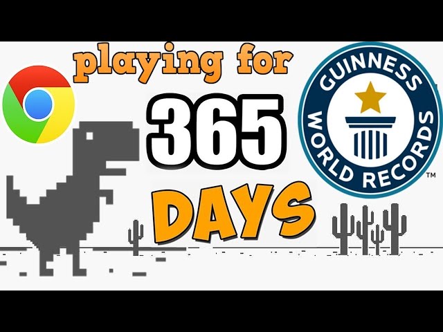 Chrome Dinosaur Game (Attempting World Record)