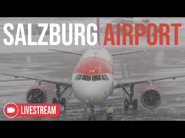 24/7 Live Stream (Pre-Recorded) | Continuous Plane Spotting from Salzburg Airport in Austria