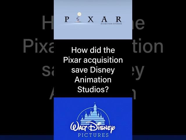 How Pixar saved Disney #disney #pixar