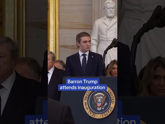 Barron Trump attends inauguration