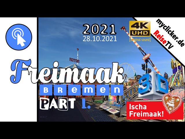 Bremer Freimarkt Freimaak Part 1 am 28.10.2021 3D 4K original sound vuze dji Oktoberfest