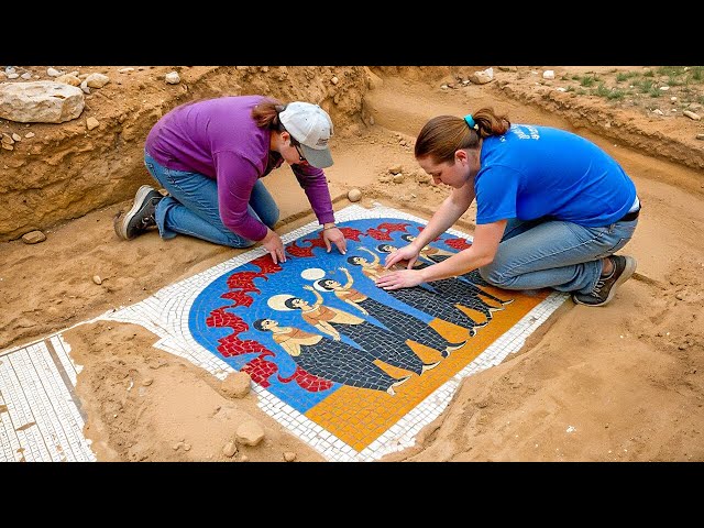 Archaeologists Discover Breathtaking Mosaic Buried for Centuries