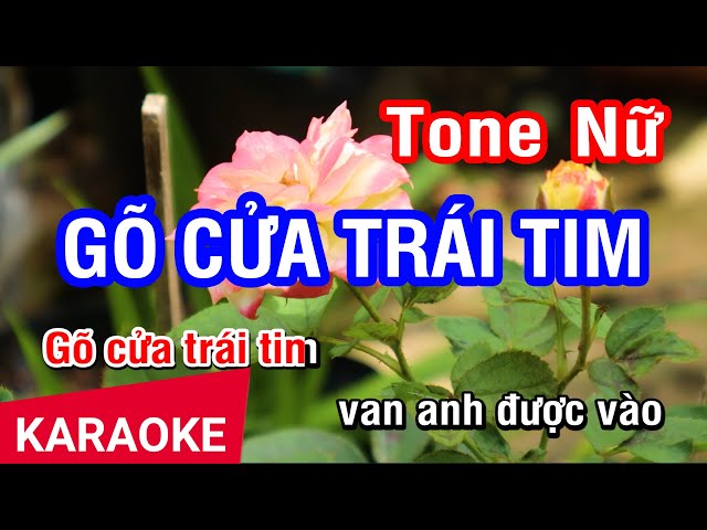 Karaoke Gõ Cửa Trái Tim Tone Nữ | Nhan KTV