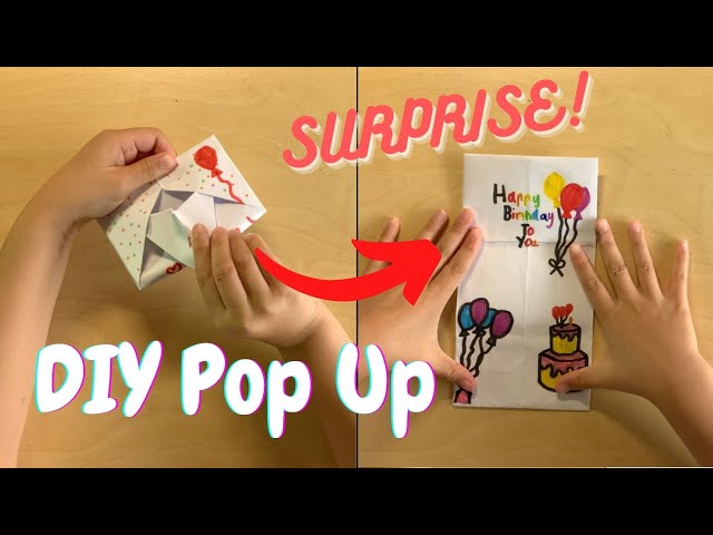 DIY SURPRISE Pop Up Birthday Card | Easy HANDMADE Birthday Card Ideas