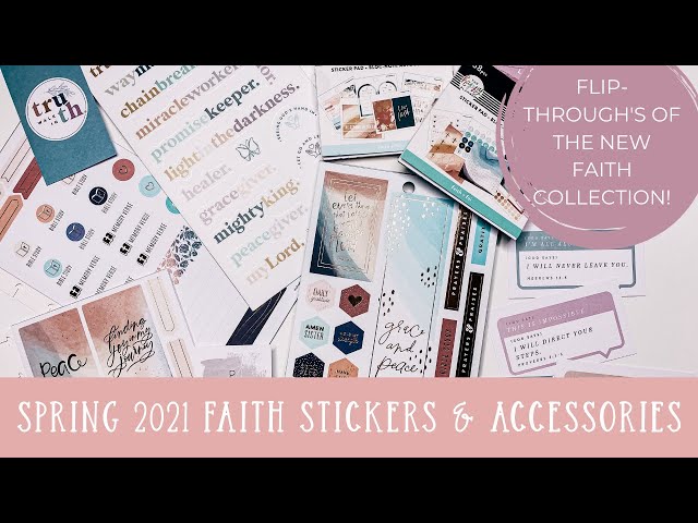 NEW FAITH STICKERS & ACCESSORIES FROM THE HAPPY PLANNER SPRING 2021 RELEASE | WE HAVE ROSE GOLD FOIL