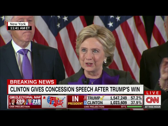 Hillary Clinton - Concession Speech - US Presidential Election 2016