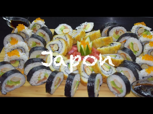 Voyage culinaire au Japon ✈️🇯🇵رحلة من الصحن لليابان sushi maki California Rolls Spring Roll Crunchy