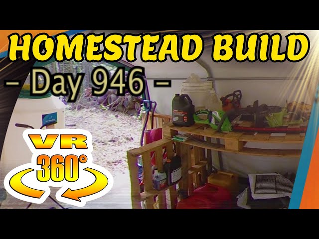 Homestead Building - Using Pallets for Shelves and Furniture