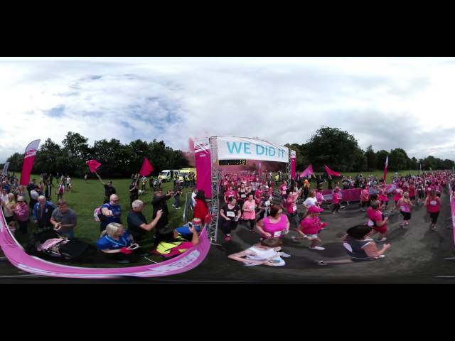 Race for life Wigan. Start in 360 degrees.