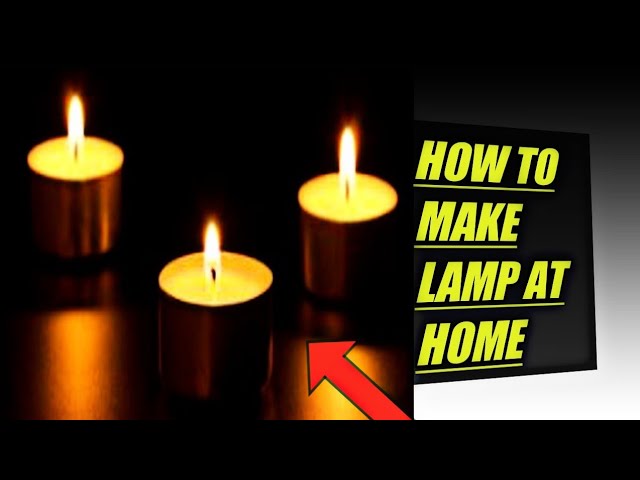 how to make a lamp at home |use of candle 🕯️.