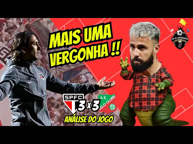 São Paulo mais uma vez vai mal e empata com o Velo Clube | Paulistão 2025