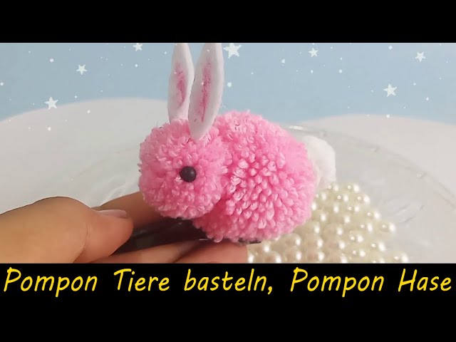 Make pompom animals, pompon bunny