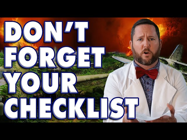 Don't Forget Your Checklist!