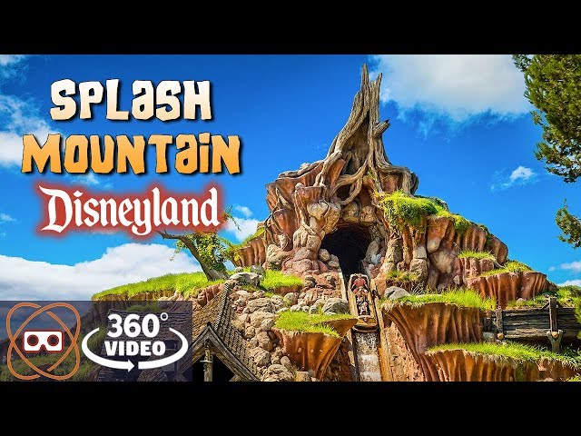 [5k 360] Disney Splash Mountain Log Ride - Disneyland Full 360 POV