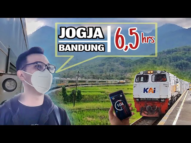 INDONESIA'S FASTEST TRAIN from Yogyakarta to Bandung - Trip by Argo Wilis