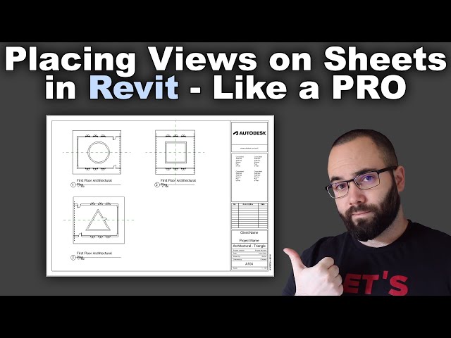 Placing Views on Sheets in Revit Tutorial