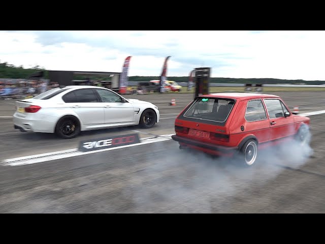 450HP VW Golf 1 GTi 16v Turbo vs 750HP BMW M3 F80