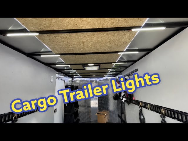 Enclosed Cargo Trailer 12v Battery Wiring and Lights