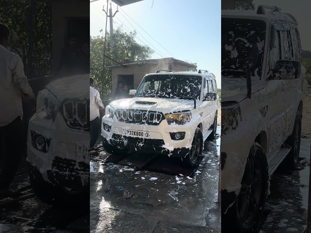 Aaj jaa rahe hai car washing karane #washing #car #scorpio #dhulai #mohanlalganj #minivlog #lucknow