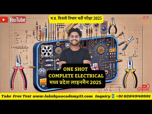 CLASS 3 म.प्र.📢 Lineman भर्ती परीक्षा 2025 | MP Bijli Vibhag परीक्षा 2025  MCQ | BY  Anand Sir