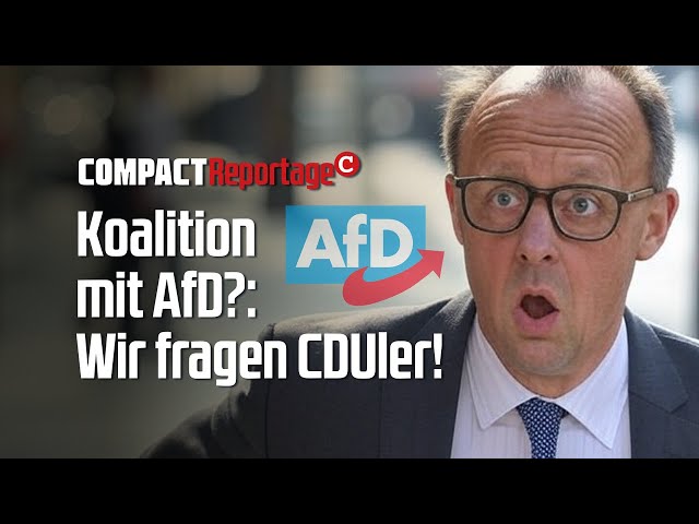 Koalition mit AfD? Wir fragen CDUler!