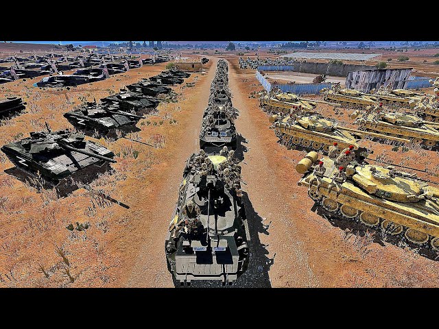 10 minutes ago! Train carrying 500 North Korean tanks destroyed by Ukraine! Arma 3