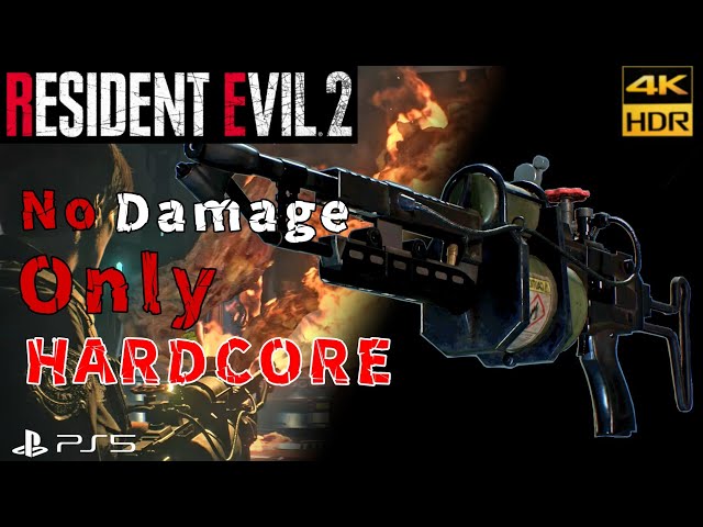 Chemical Flamethrower VS G (Stage 3) | HARDCORE | No Damage | - Resident Evil 2 Remake