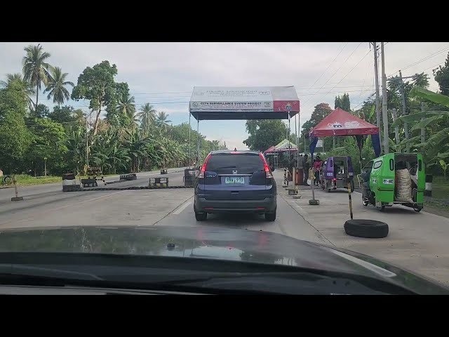 Driving In Wide Highways & Entering Two Checkpoints In Katangawan, General Santos City #gensancity