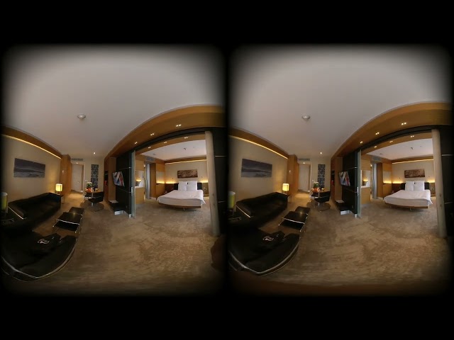 3D VR180 Walking Tour Swiss Hotel Grand Efes izmir  Turkiye . Suit Room Pool view