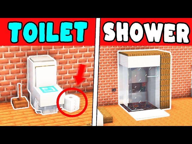 10+ MINECRAFT BATHROOM BUILD HACKS | Building Ideas for YOU