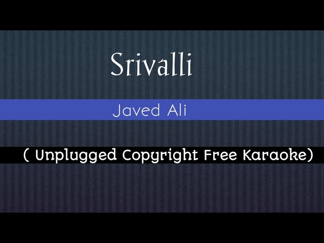 Srivalli || Pushpa || Insta Karaoke ||