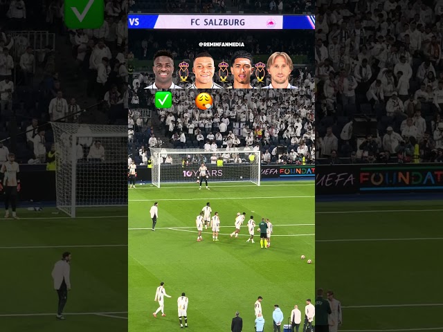 😱Who do you think had the best shot??🤔🔥 #realmadrid #ucl #bellingham #vinicius #mbappe #modric #fyp