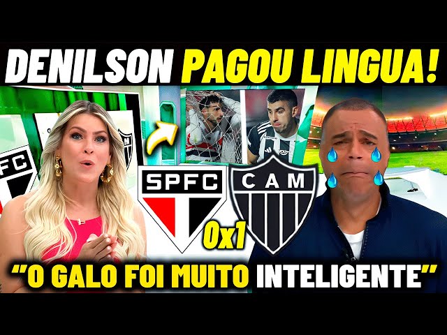 RENATA E DENISLSON SURPRESOS COM O GALO! SÃO PAULO 0X1 ATLÉTICO MINEIRO NOTICIAS DO GALO HOJE