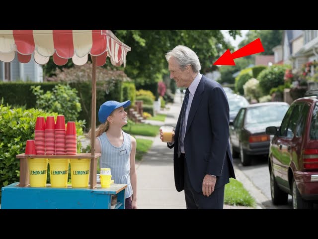 Girl Sells Lemonade To Pay For Her Chemo, Then Clint Eastwood Walks By & Shocks Everyone!