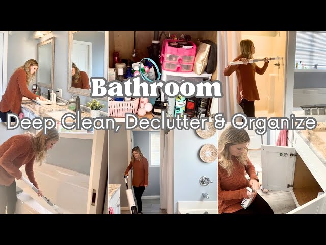 Bathroom Deep Clean, Declutter & Organize | Home Cleaning Tips for Busy Moms