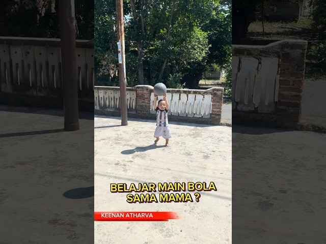 BELAJAR BERMAIN BOLA SAMA MAMA ? #aktivitaskeluarga