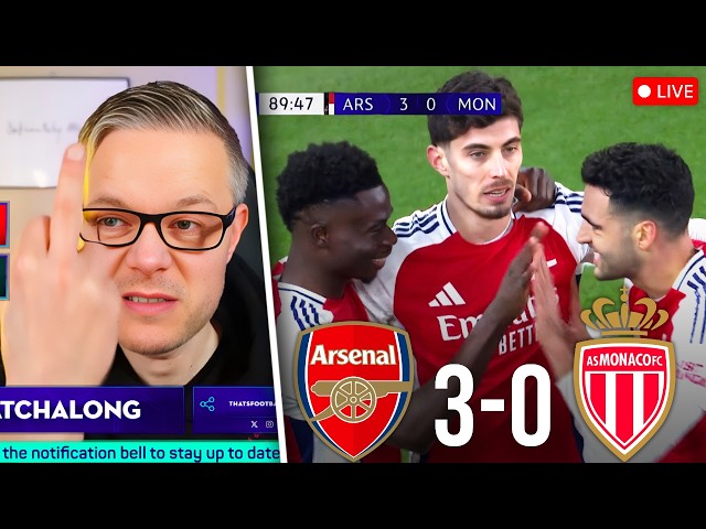 Arsenal vs Monaco Watchalong with Mark Goldbridge