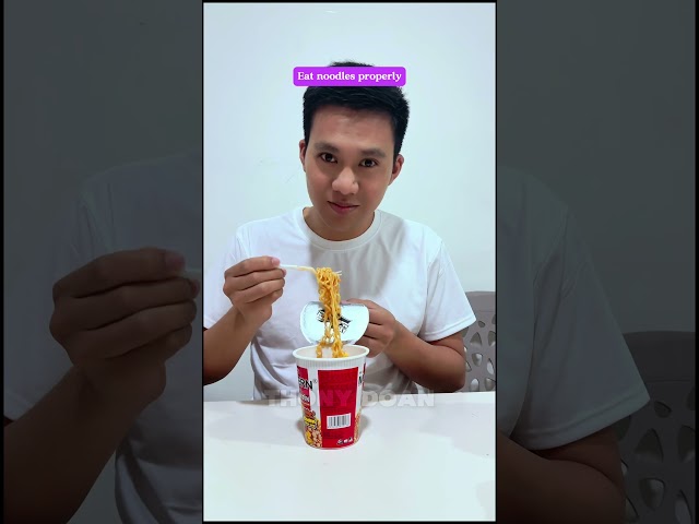 Life hacks 06 - Eat noodles properly | #thonydoan #tips #lifehacks #iq #amazing #professionalboy