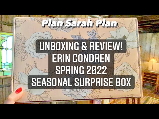 Review! Erin Condren Spring 2022 Seasonal Surprise Box!