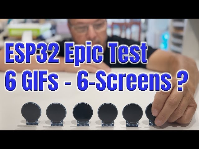 Can the ESP32 Handle 6 animated GIFs on 6 Screens ?