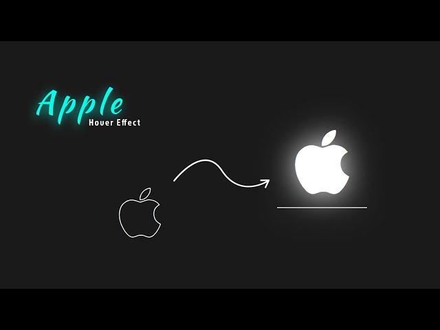 How to make Animated Apple Logo  - CSS Hover Effects | Dev Tech