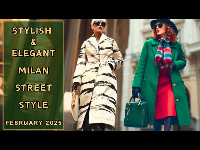 Italian 🇮🇹 Winter Fashion Trends: Milan's February Street Style