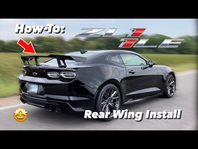 How-To: ZL1 1LE Rear Spoiler Install // Carbon Fiber Wing