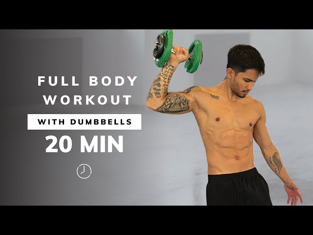 20 Minute Full Body Dumbbell Workout NO REPEAT (Strength Training)