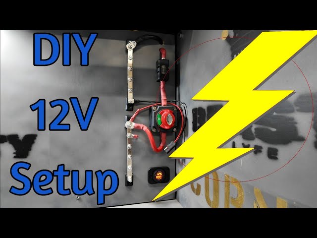 ⚡DIY 12 Volt Basic Battery Setup For Any Use⚡ installed Fuse, 12V meter and Isolation Switch 💡