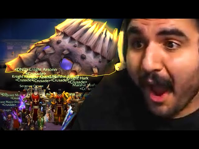 Esfand and Crusade's First AQ40  | Esfand Best WoW Classic Moments