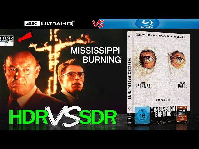 Mississippi Burning 1988 HDR ANALYSIS  UHD BD vs 1080p BD SDR 100nits #TRUE_DIFFERENCE #WATCH_IN_HDR