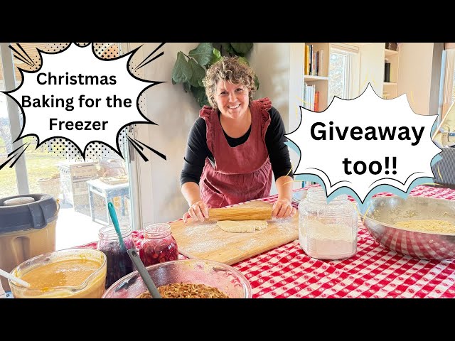 Holiday Baking For the Freezer, Plus Great Christmas Baking GIVEAWAY!!